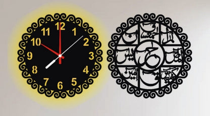 loh e qurani clock