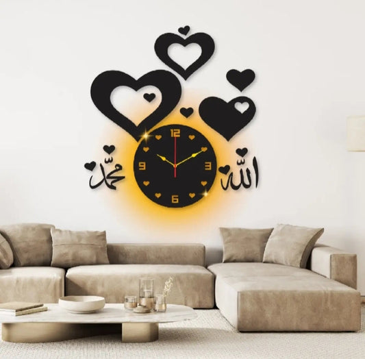 HURT A$M Wall Clock With Light