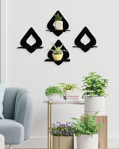 Set of 4 Wall Hanging MDF Planter Stand (S41)